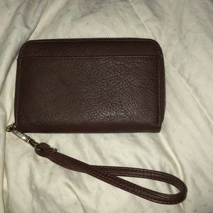 Charming Charlie Brown leather wallet